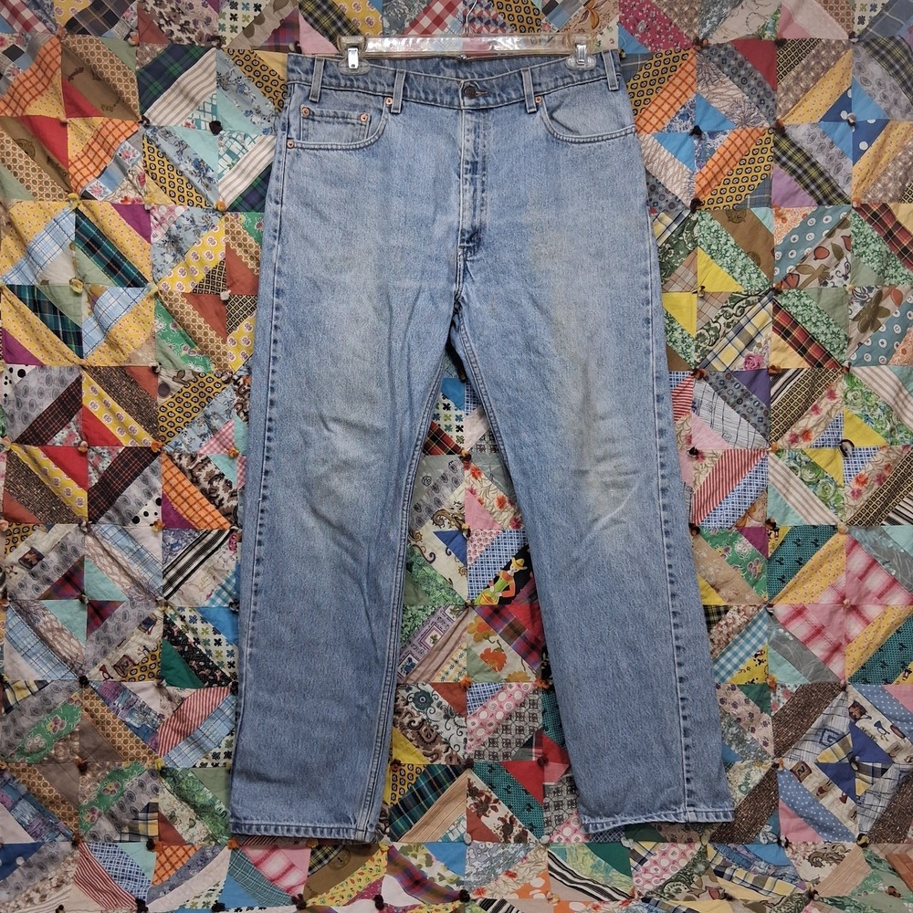 VTG 1998 Levis 505 Jeans Men 36x32 Blue Straight Leg Regular Fit‎ Paper Tag